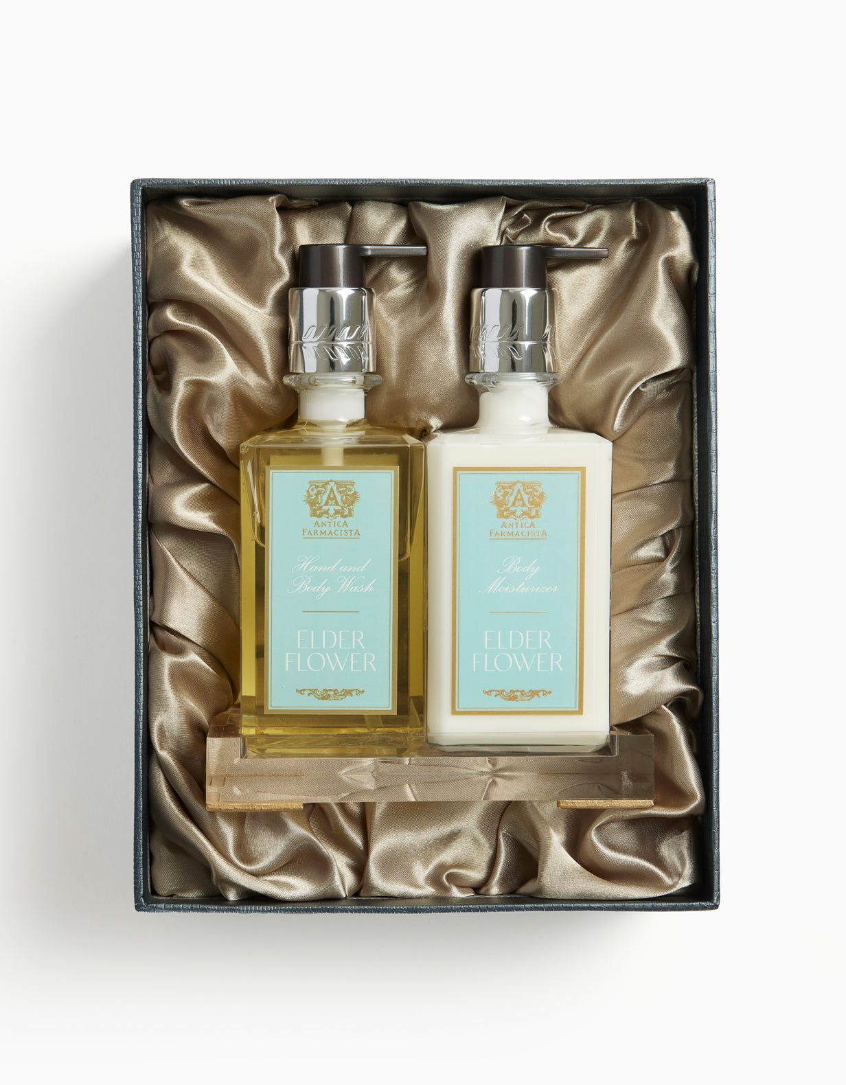 Acrylic Bath & Body Gift Set: Elderflower