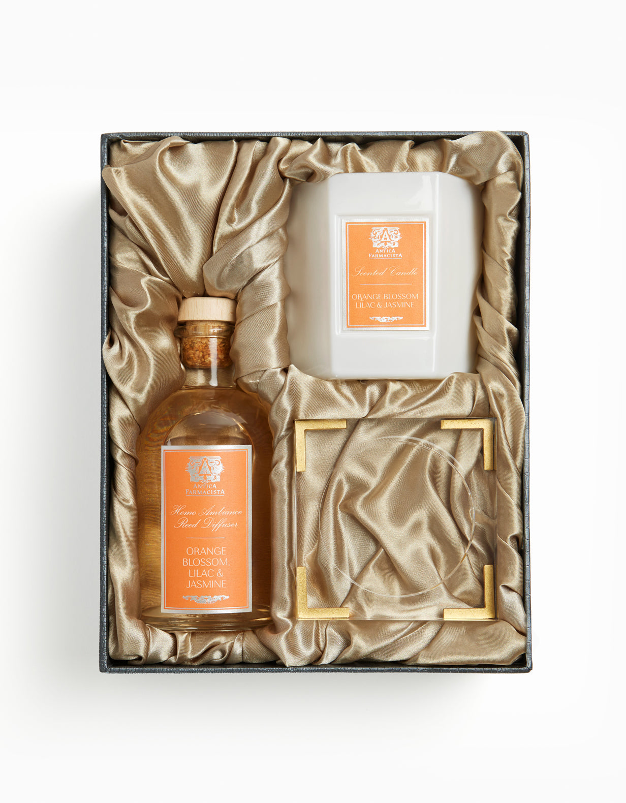 Acrylic Home Ambiance Gift Set: Orange Blossom, Lilac & Jasmine