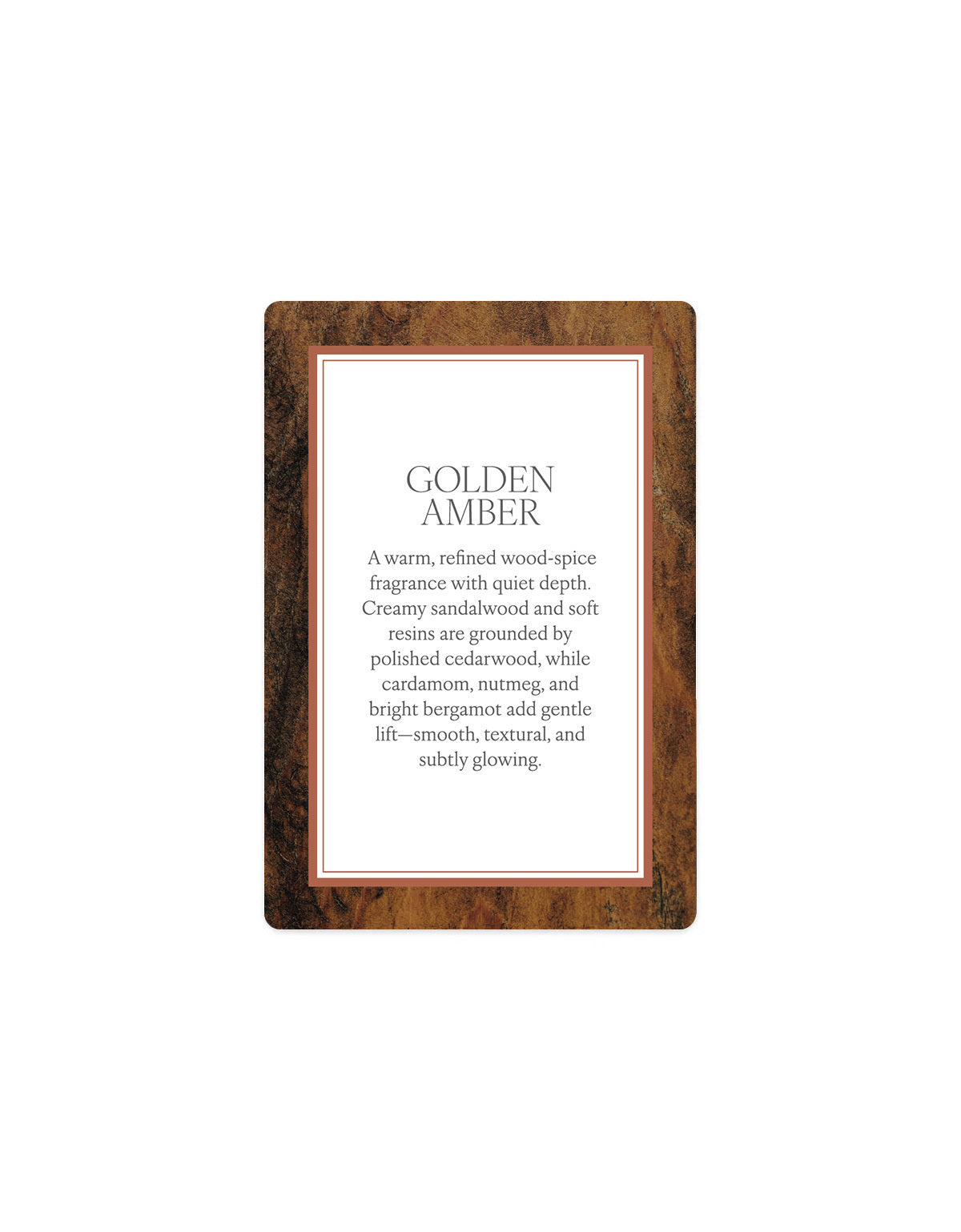 Scented Card - Golden Amber