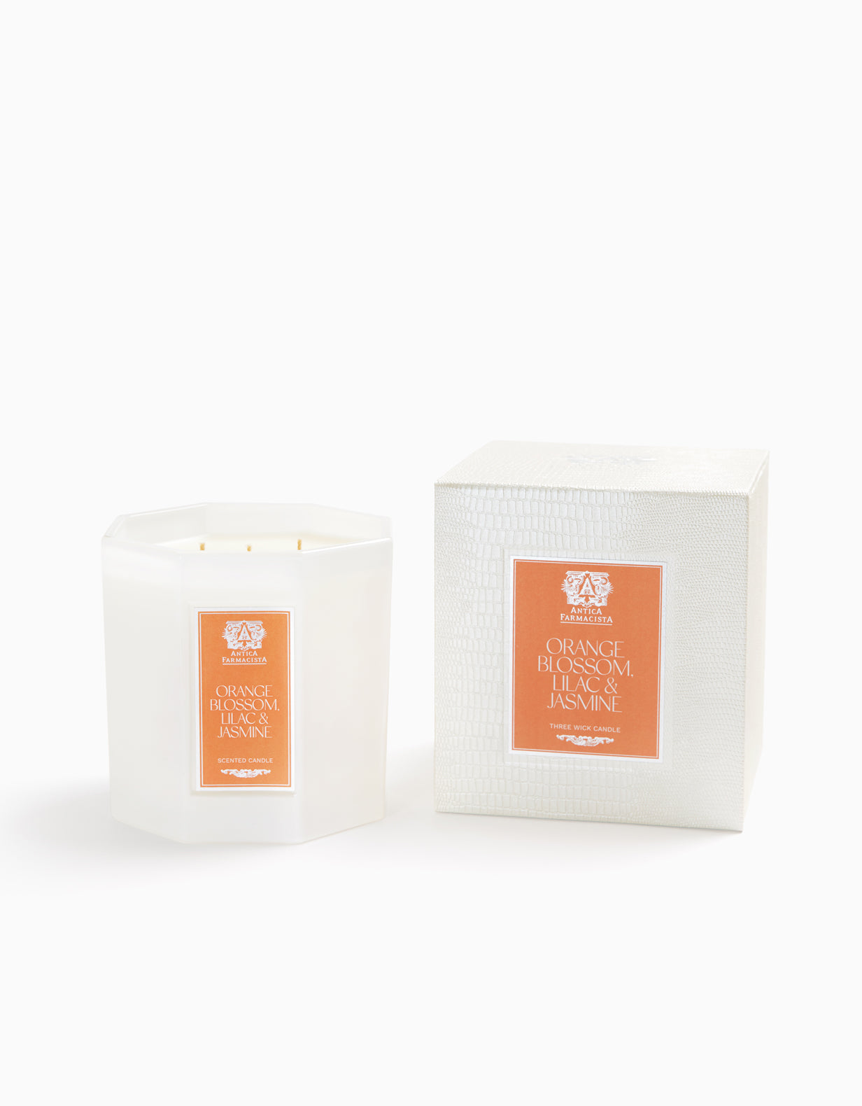Orange Blossom, Lilac & Jasmine Three-Wick Candle