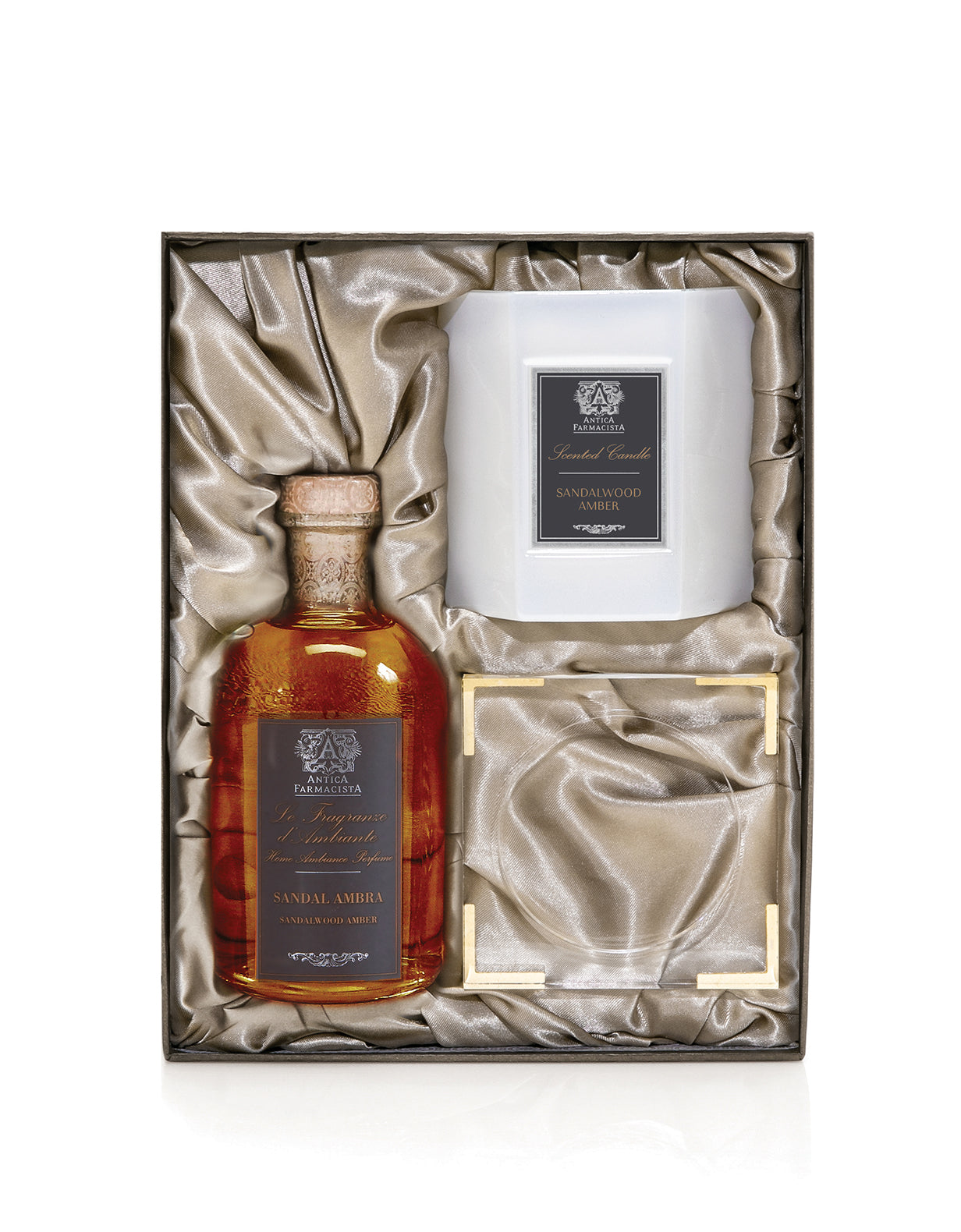 Acrylic Home Ambiance Gift Set: Sandalwood Amber