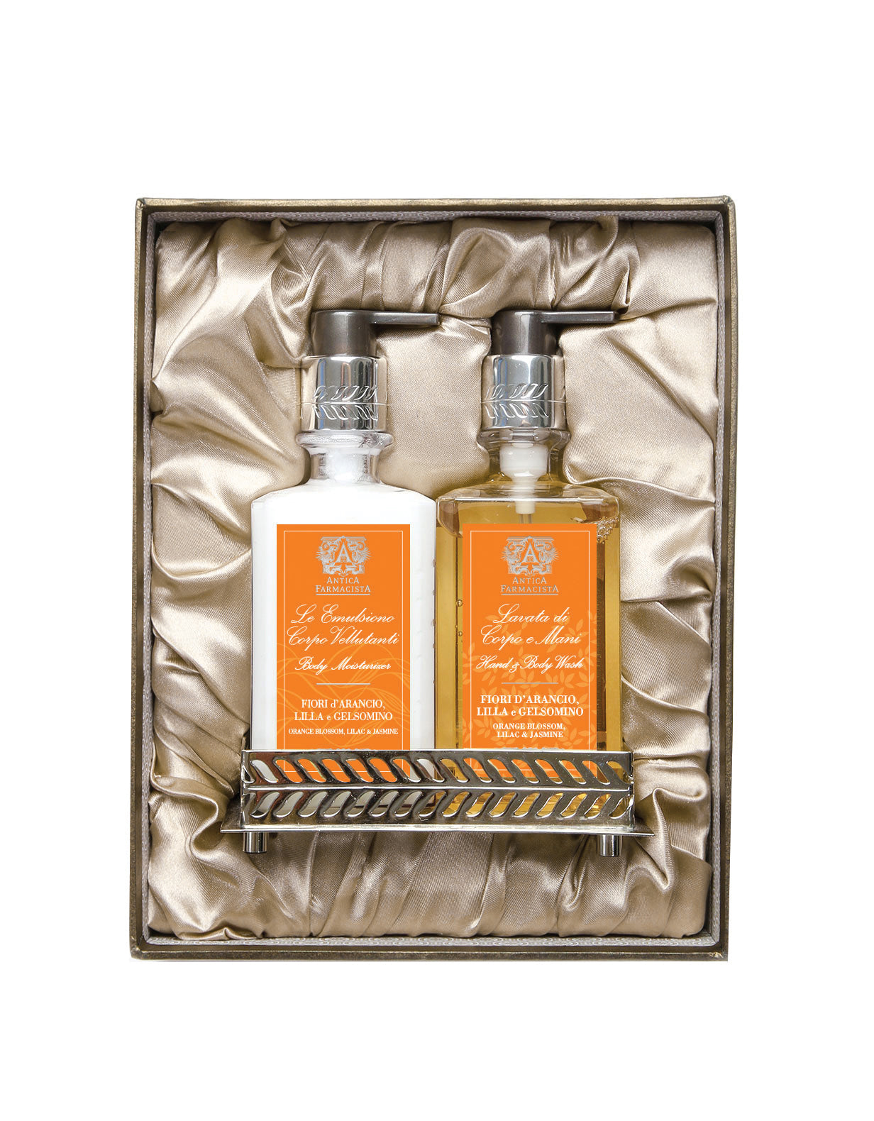 Nickel Bath Body Gift Set Orange Blossom Lilac Jasmine