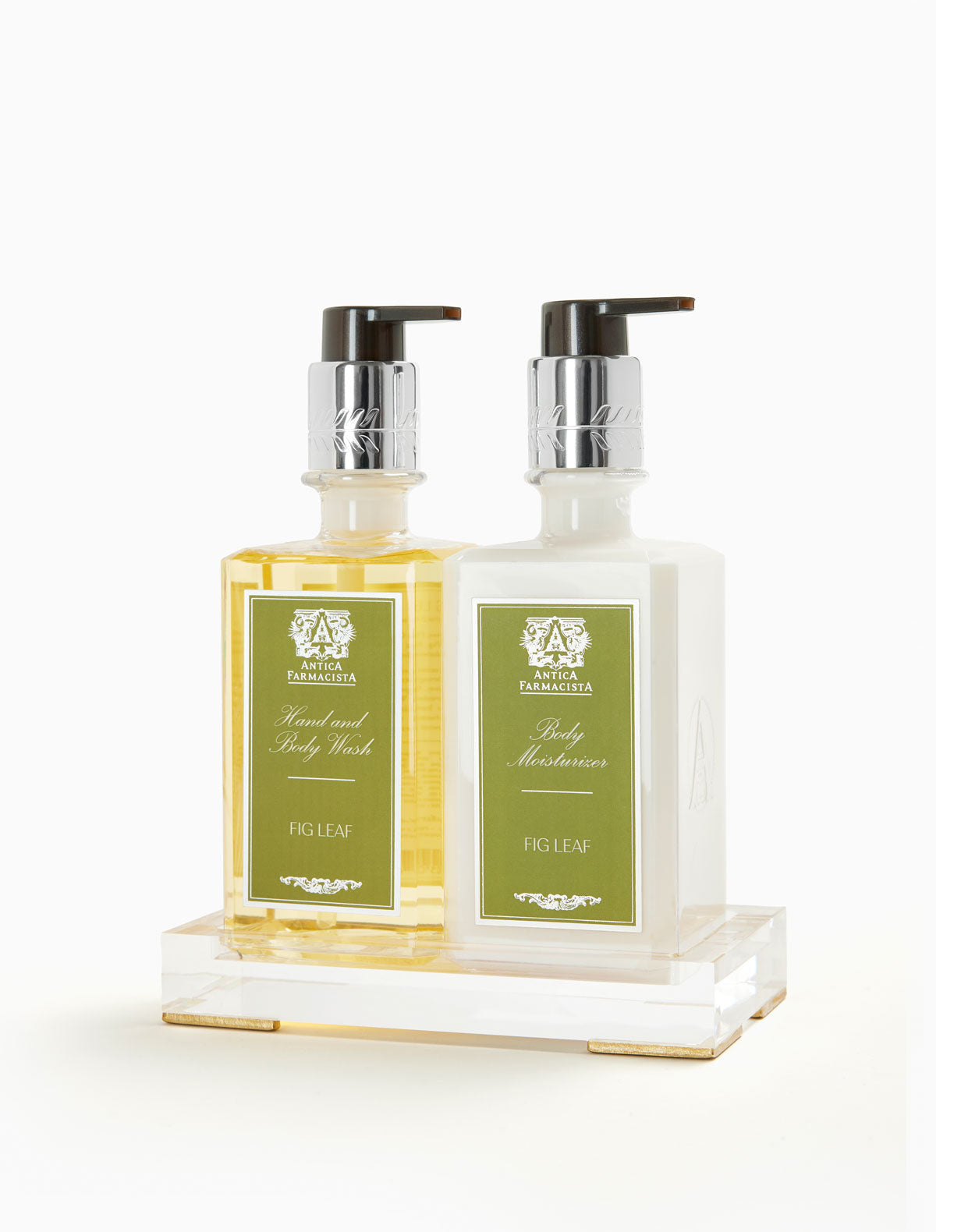 Acrylic Bath & Body Gift Set: Fig Leaf