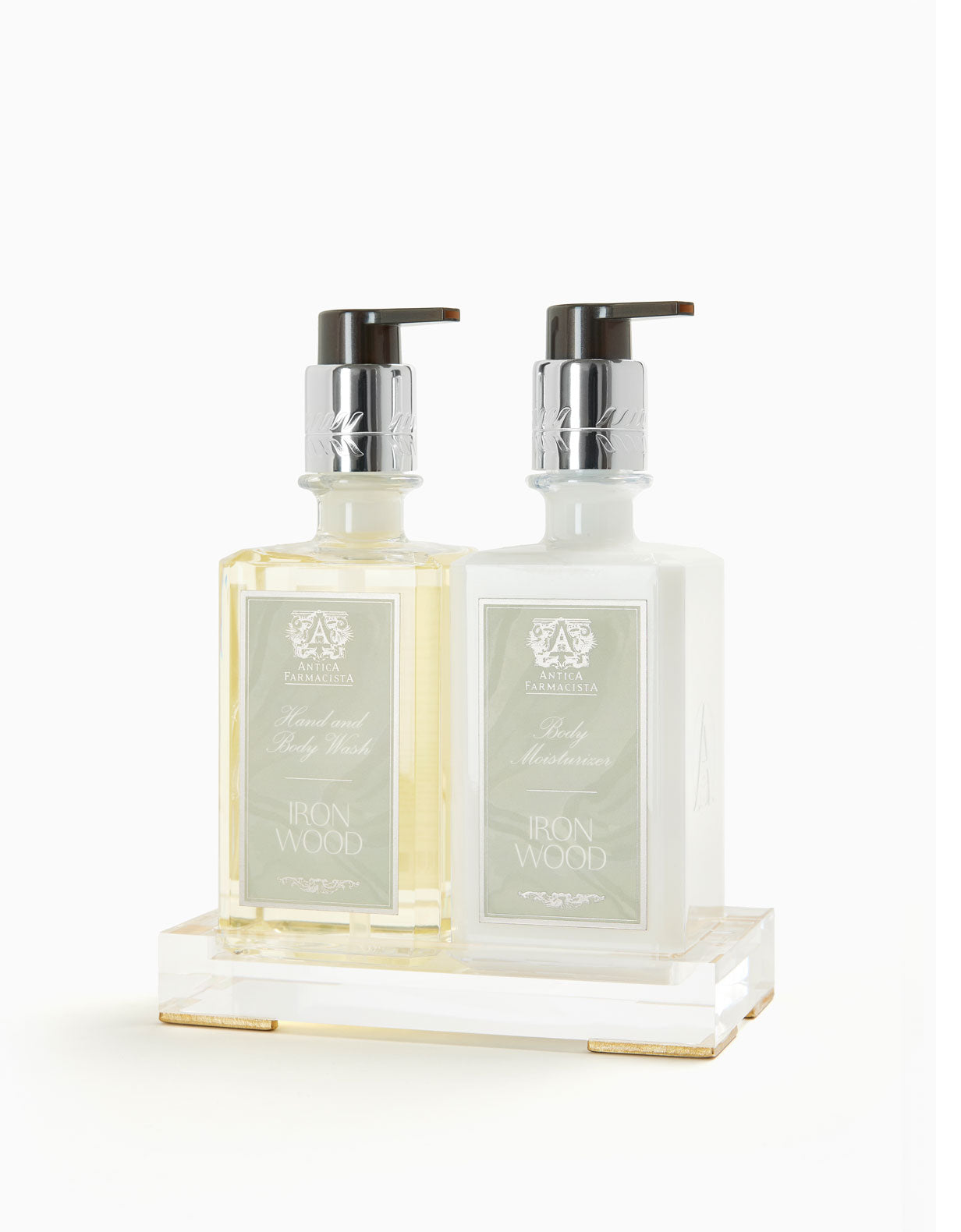 Acrylic Bath & Body Gift Set: Ironwood