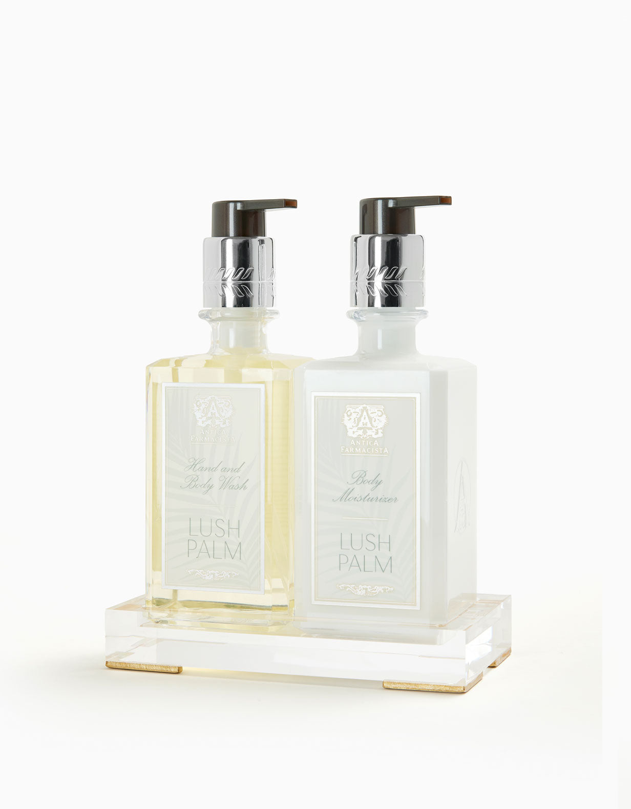Acrylic Bath & Body Gift Set: Lush Palm