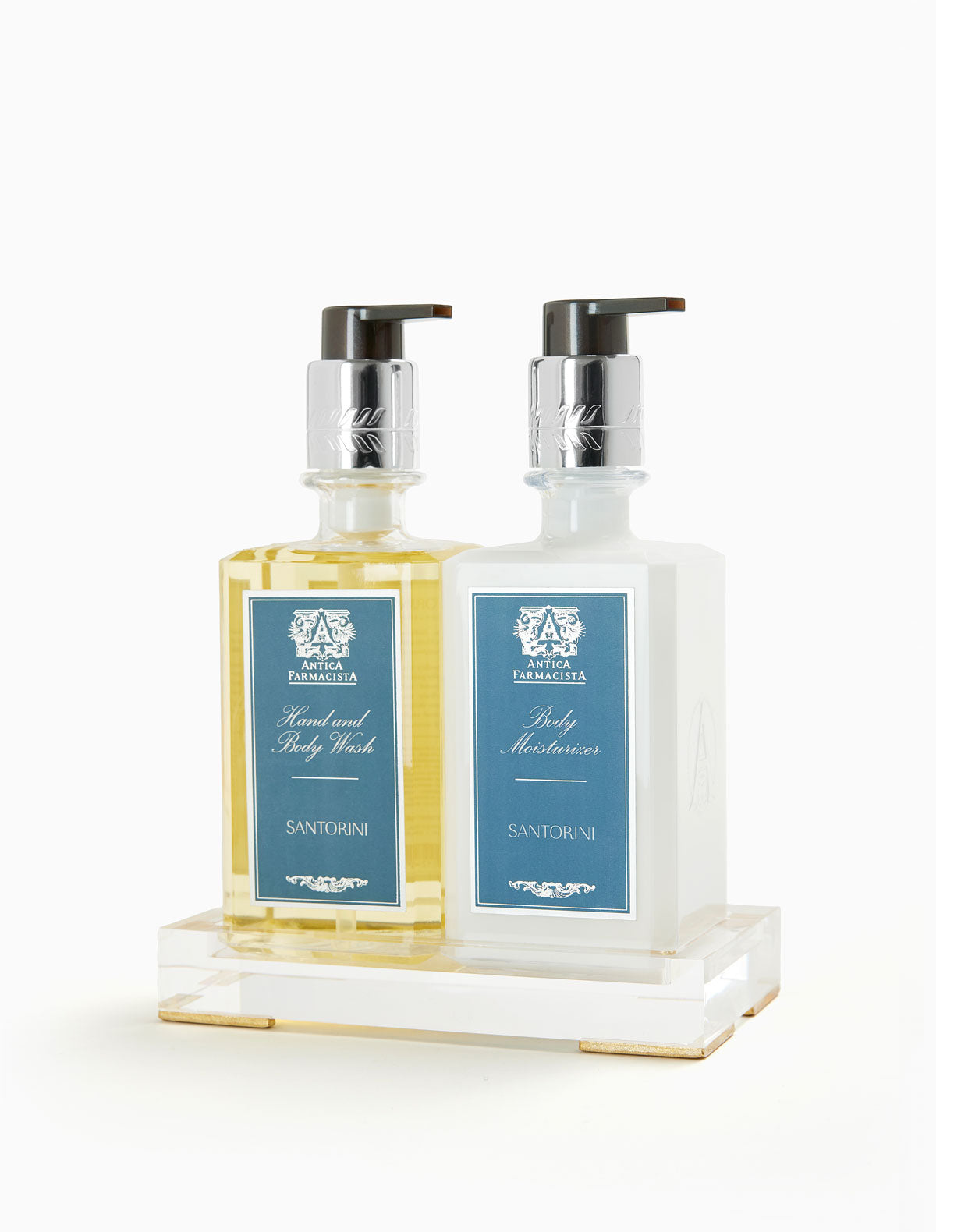 Acrylic Bath & Body Gift Set: Santorini