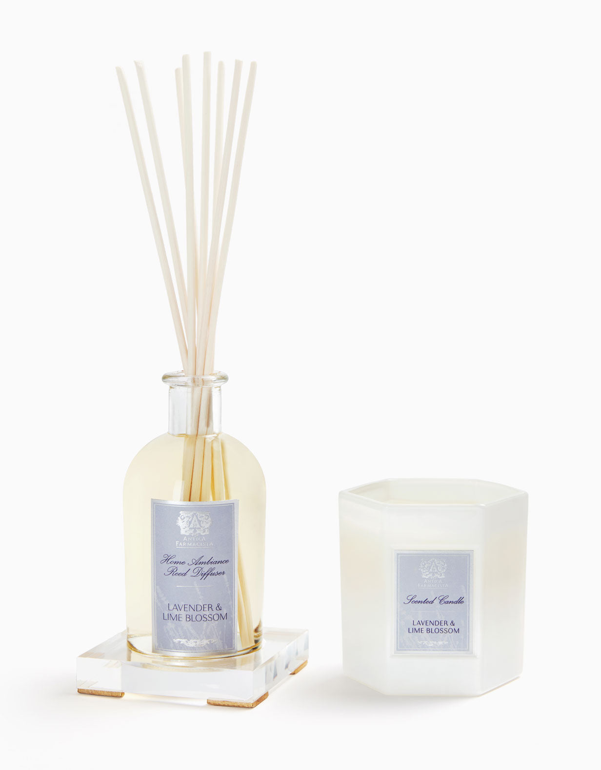 Acrylic Home Ambiance Gift Set: Lavender & Lime Blossom