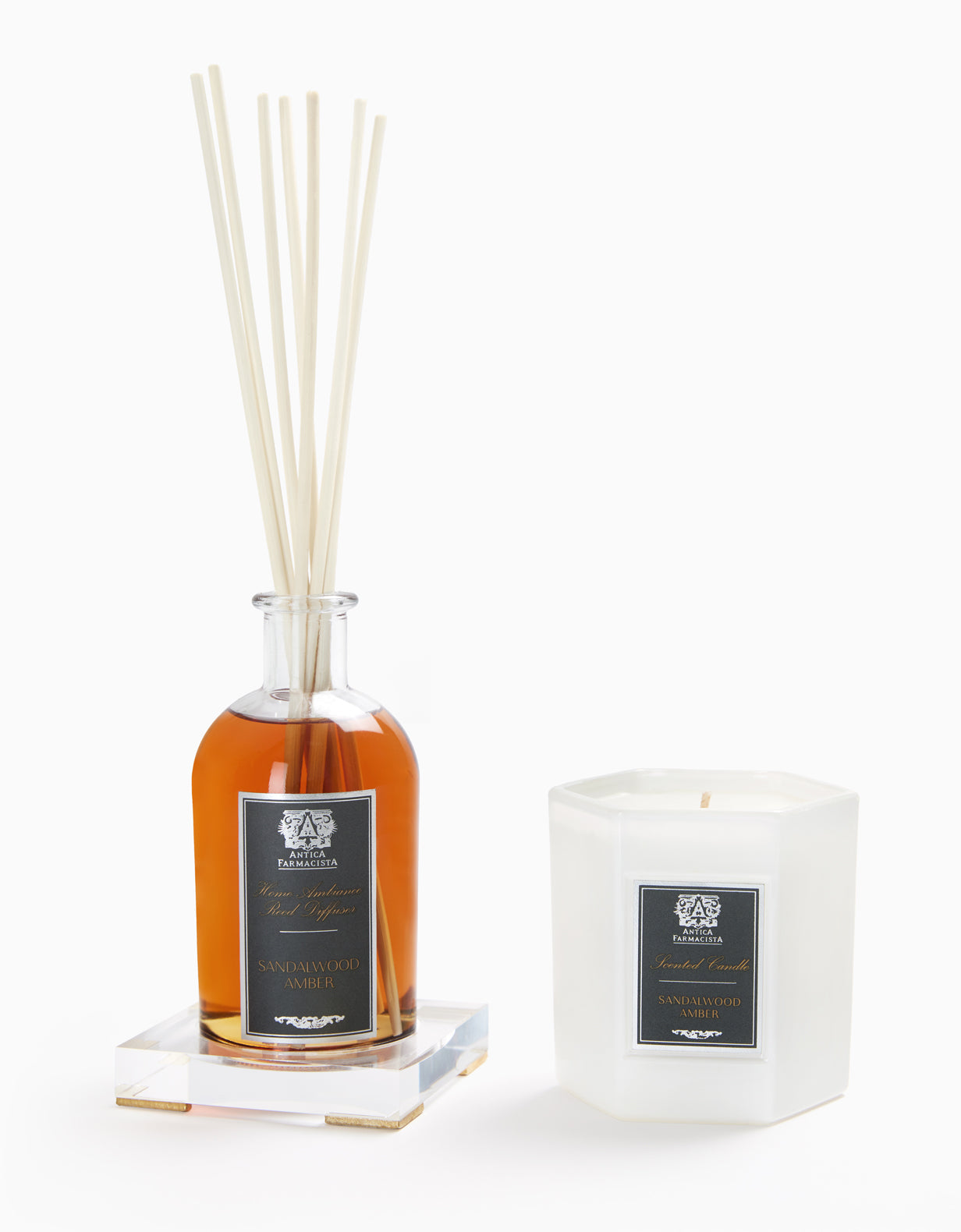 Acrylic Home Ambiance Gift Set: Sandalwood Amber