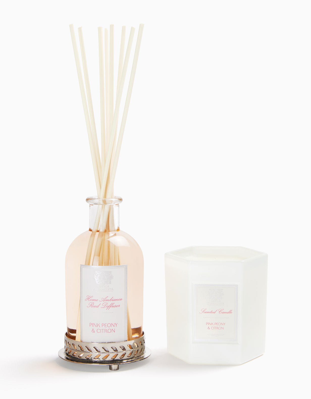 Nickel Home Ambiance Gift Set: Pink Peony & Citron