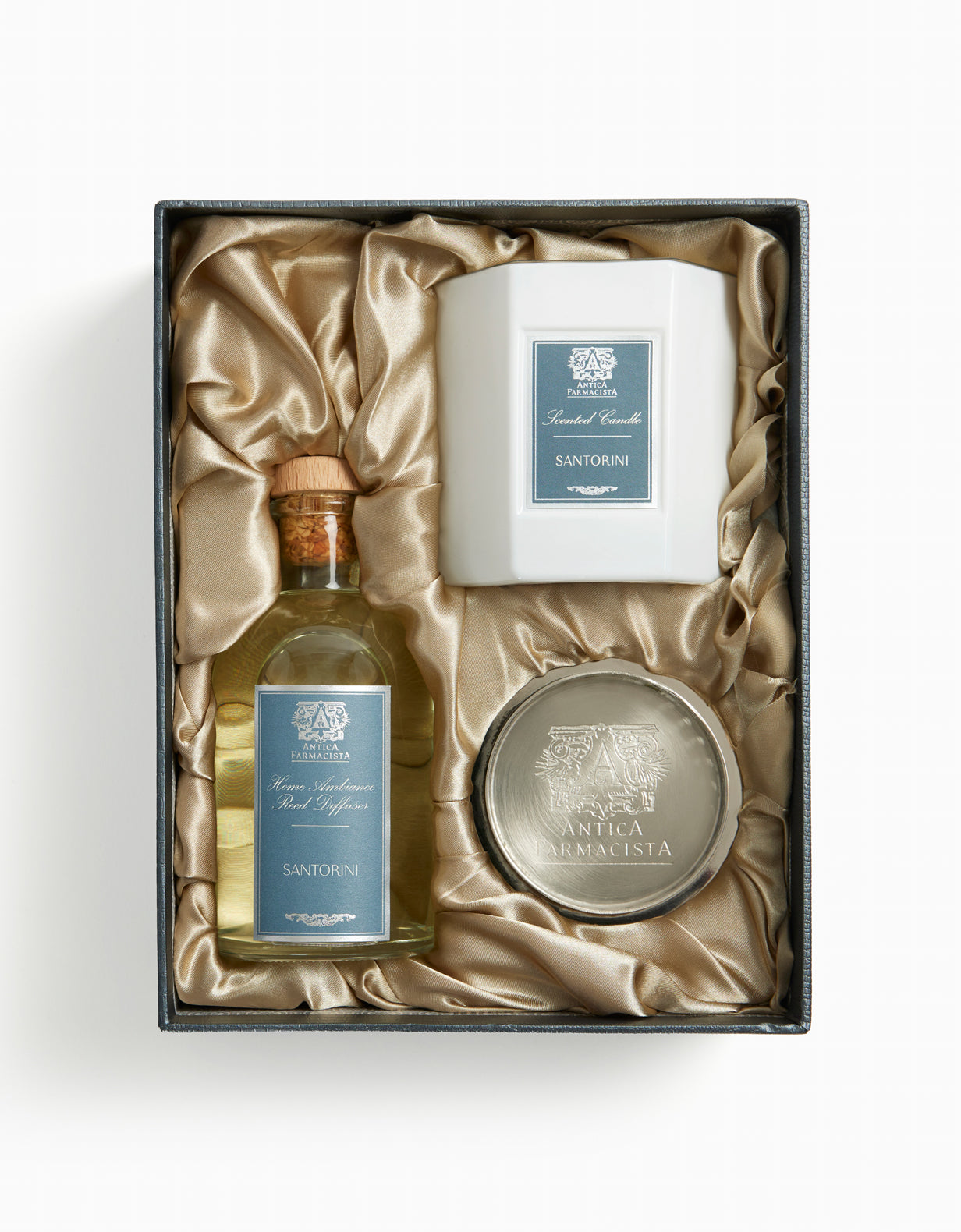 Nickel Home Ambiance Gift Set: Santorini