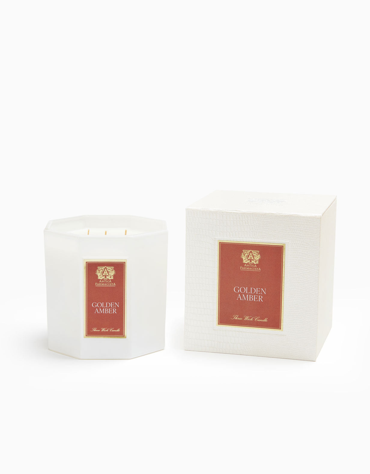 Golden Amber Three-Wick Candle