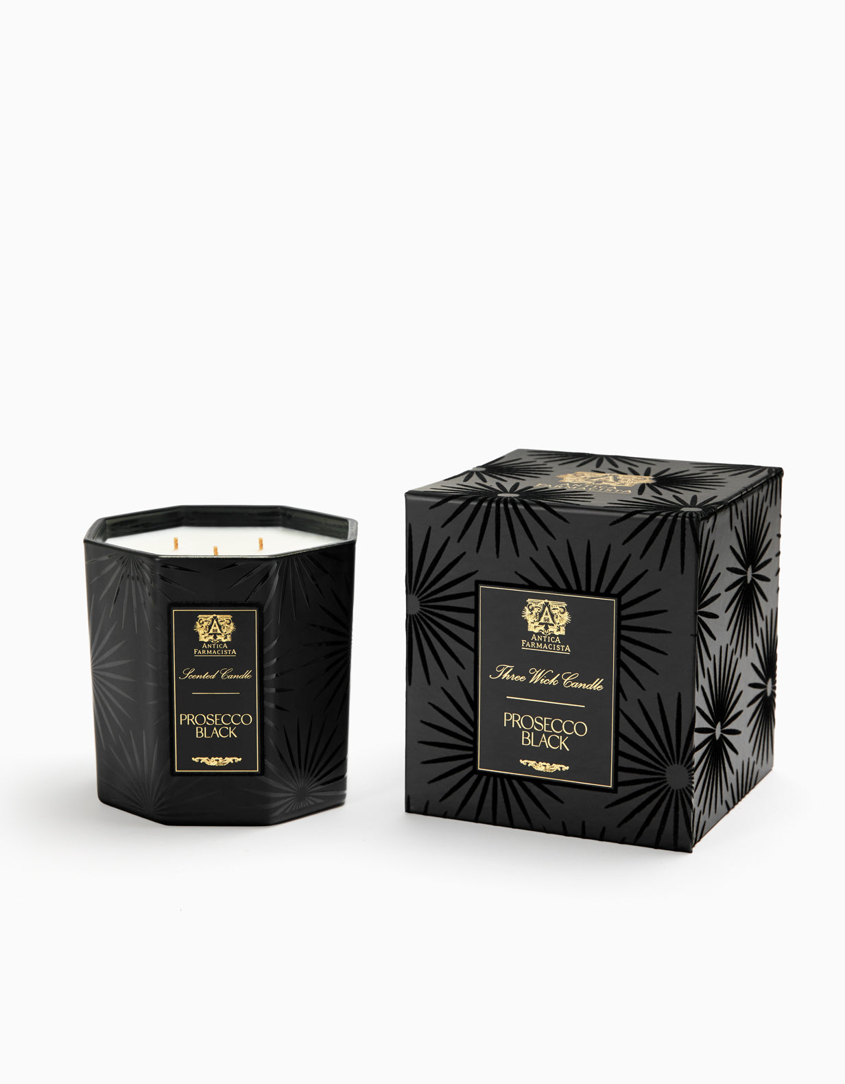 Prosecco Black Three-Wick Candle