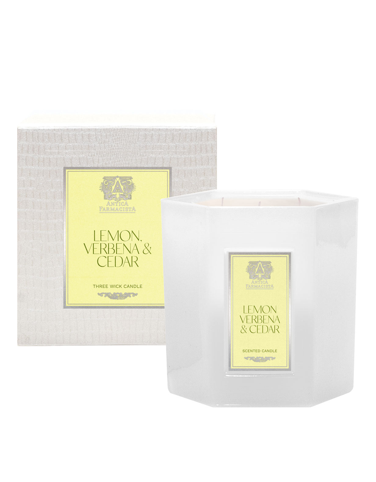 Lemon, Verbena & Cedar Three-Wick Candle