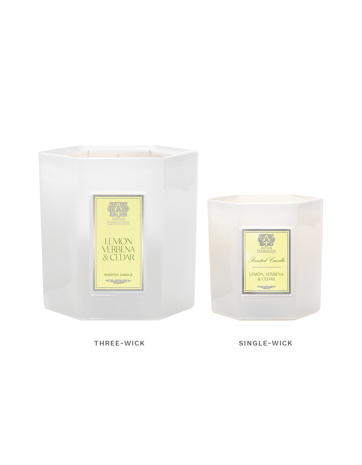 Lemon, Verbena & Cedar Three-Wick Candle