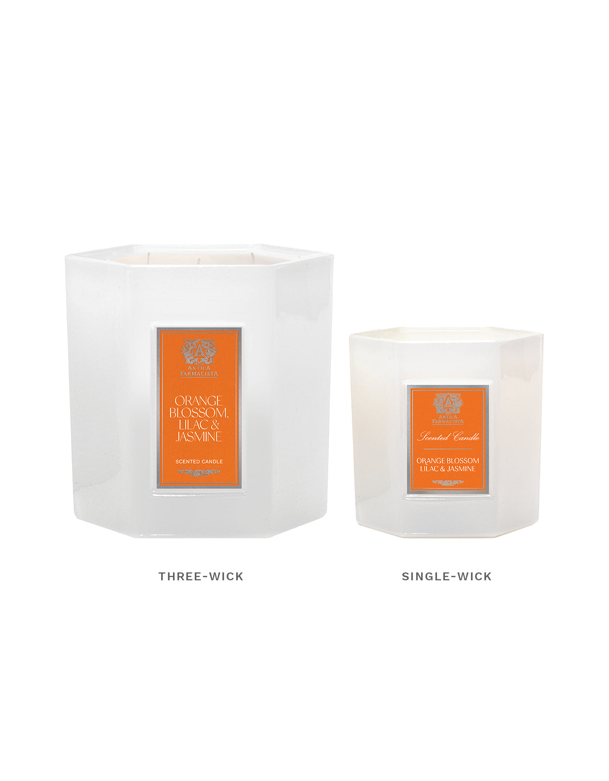 Orange Blossom, Lilac & Jasmine Three-Wick Candle