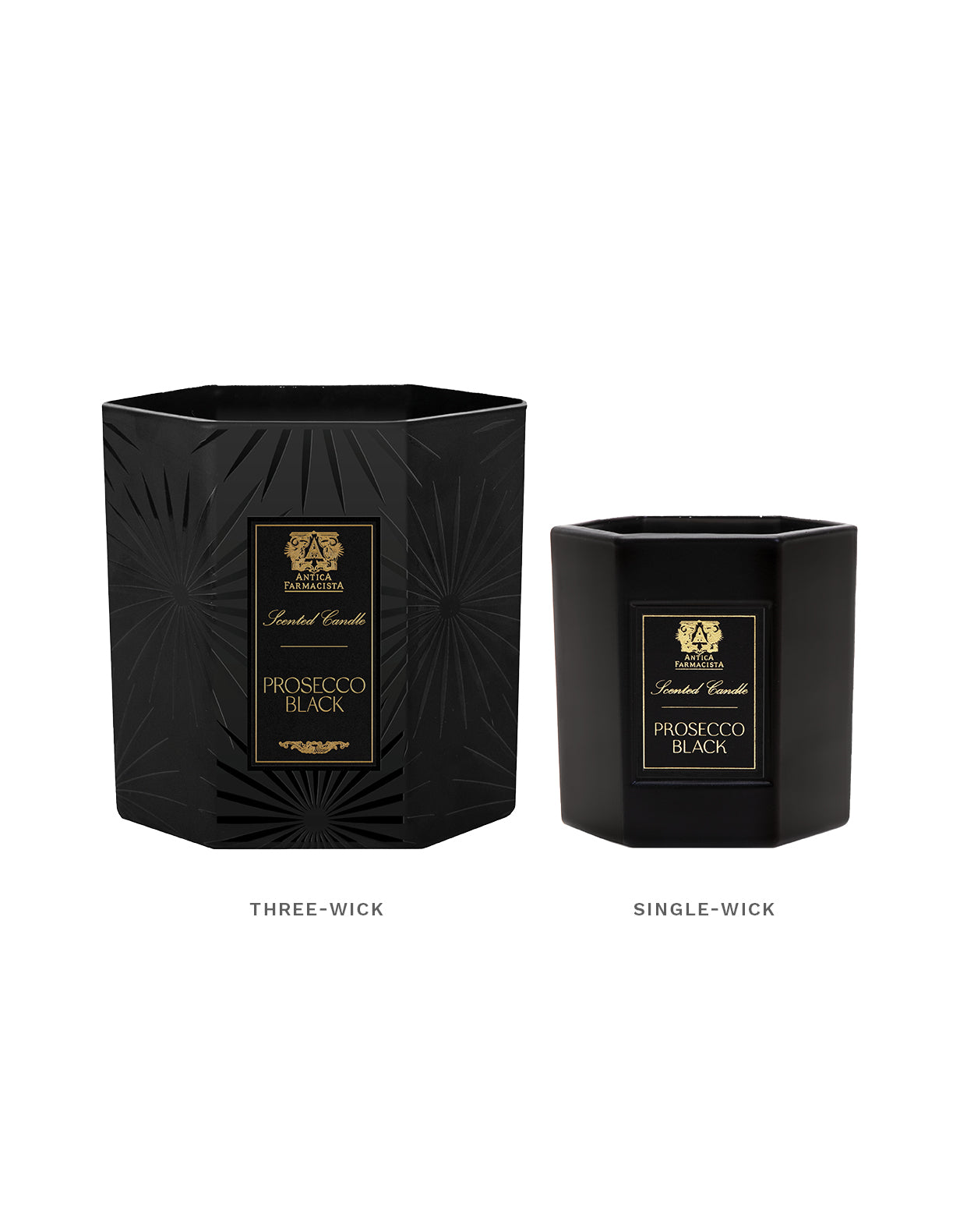 Prosecco Black Three-Wick Candle