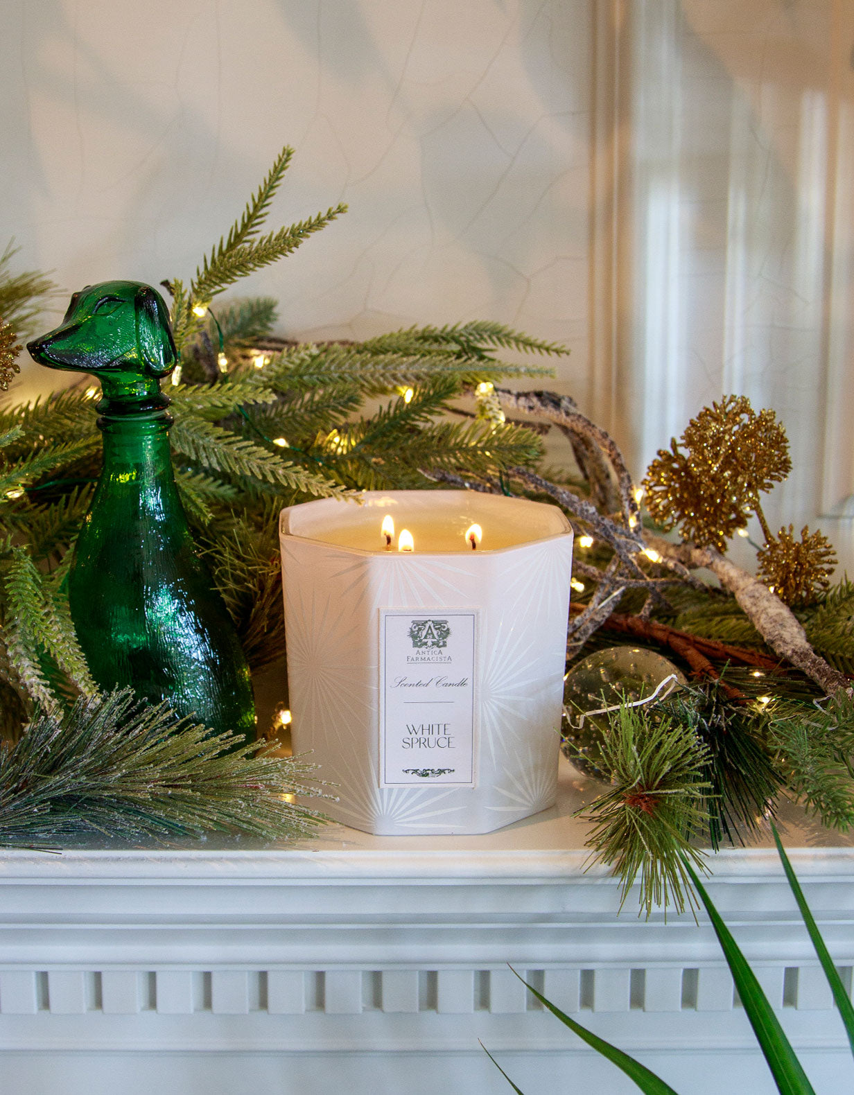 White Spruce Three-Wick Candle