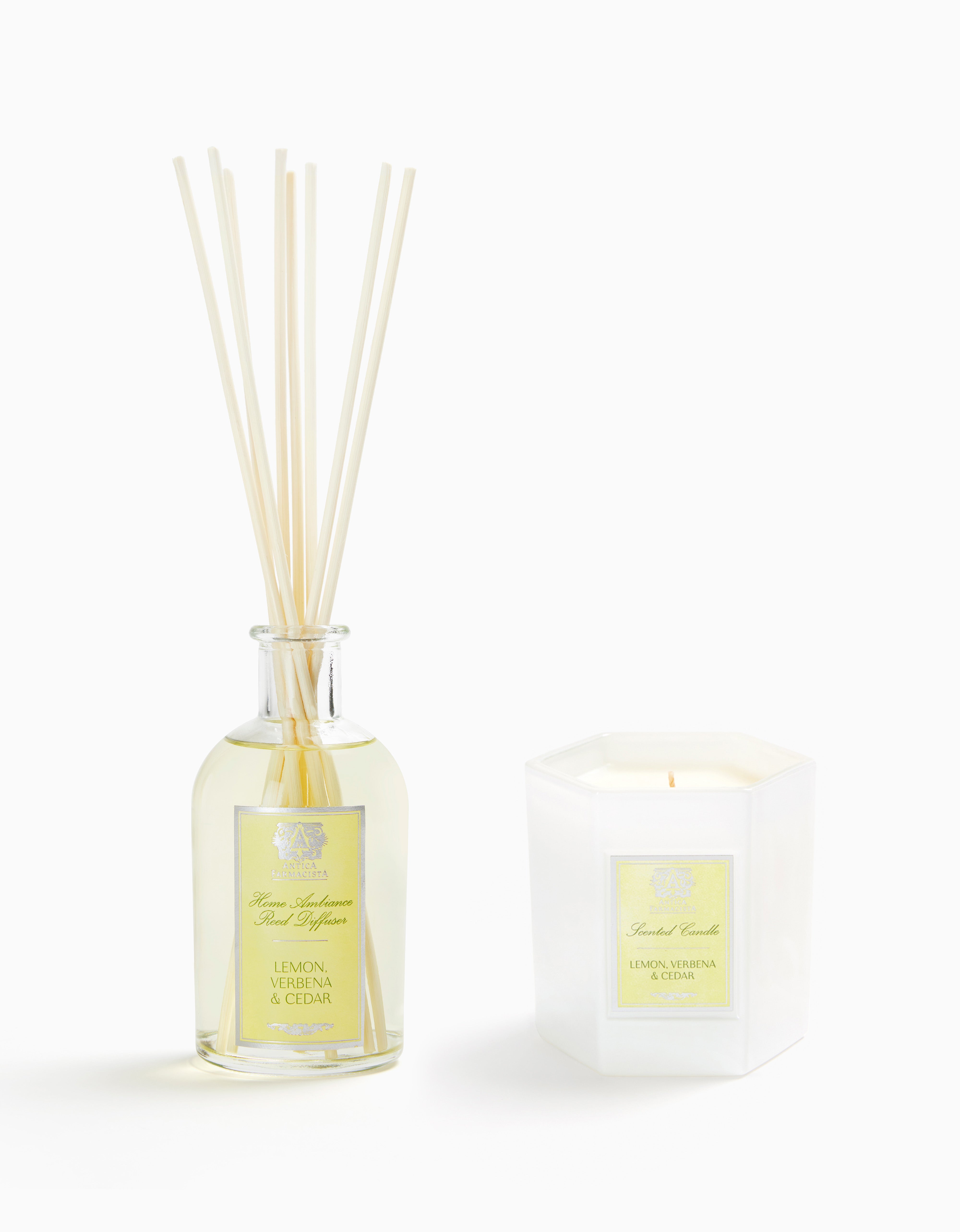Lemon, Verbena & Cedar Diffuser and Candle Set