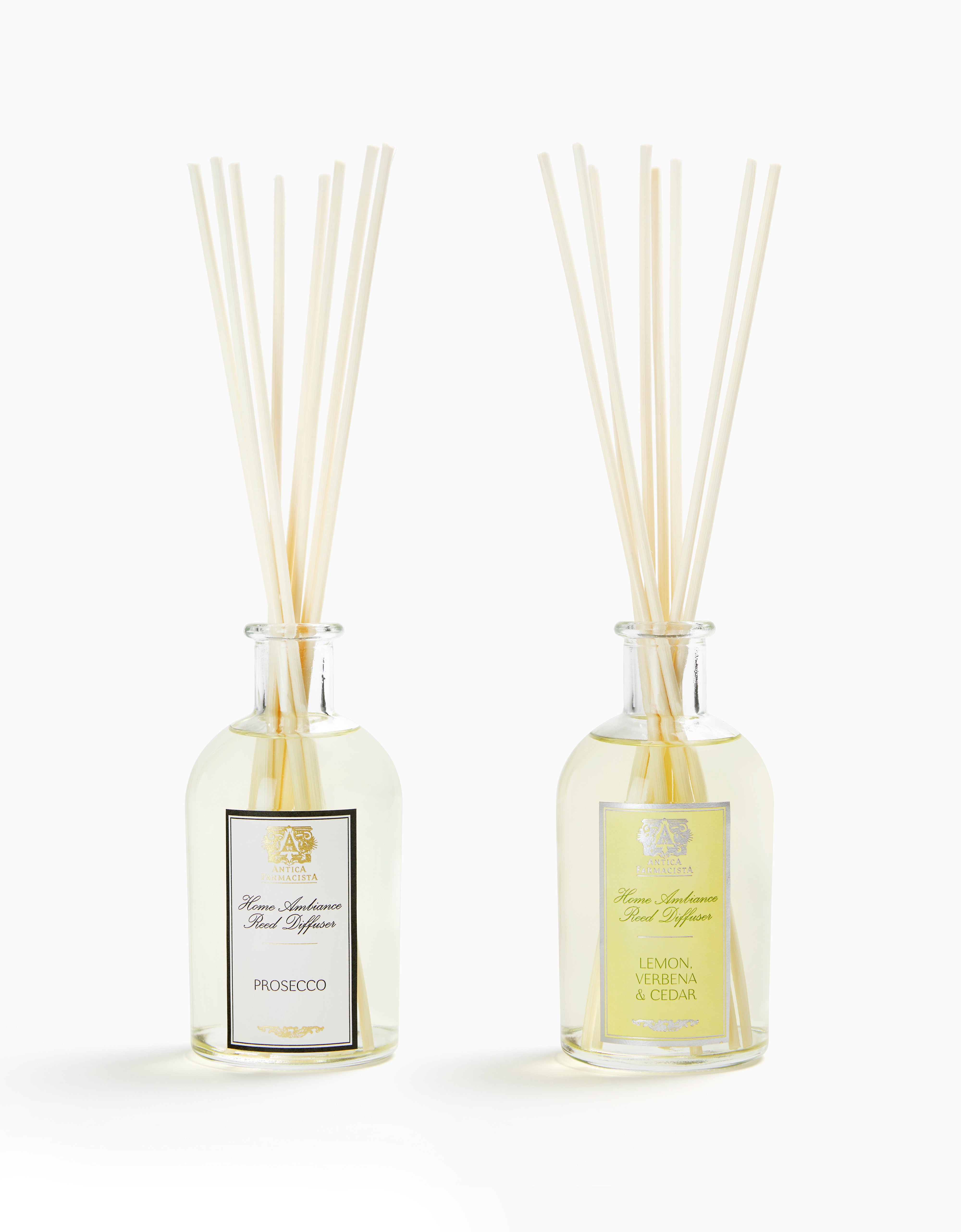 Prosecco and Lemon, Verbena & Cedar Diffuser Set