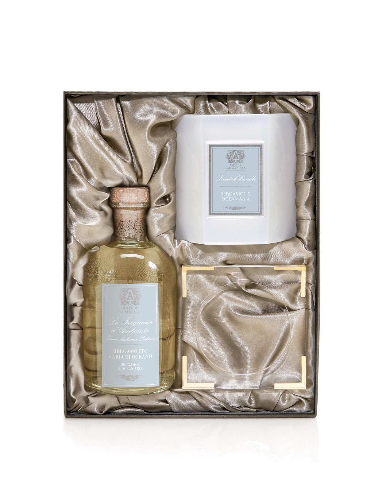 Acrylic Home Ambiance Gift Set: Bergamot & Ocean Aria