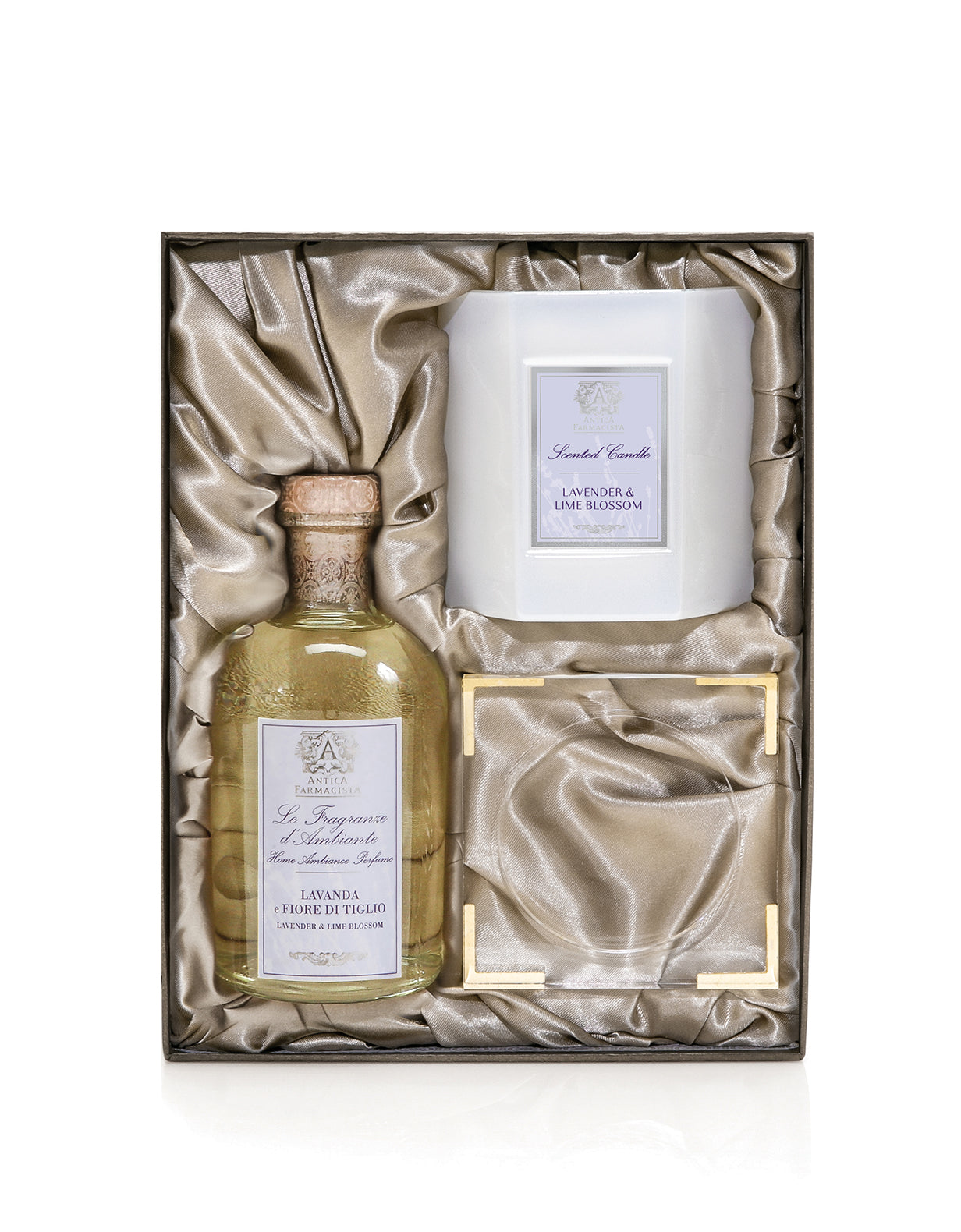 Acrylic Home Ambiance Gift Set: Lavender & Lime Blossom
