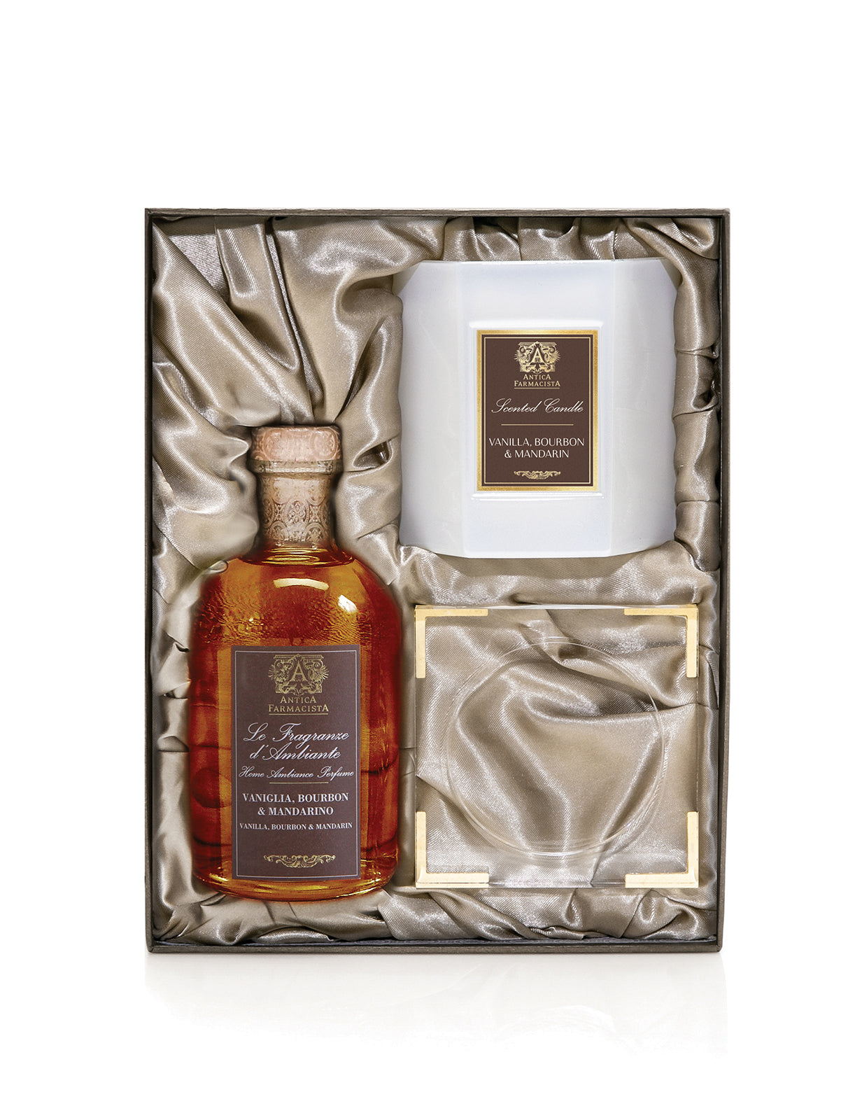 Acrylic Home Ambiance Gift Set: Vanilla, Bourbon & Mandarin