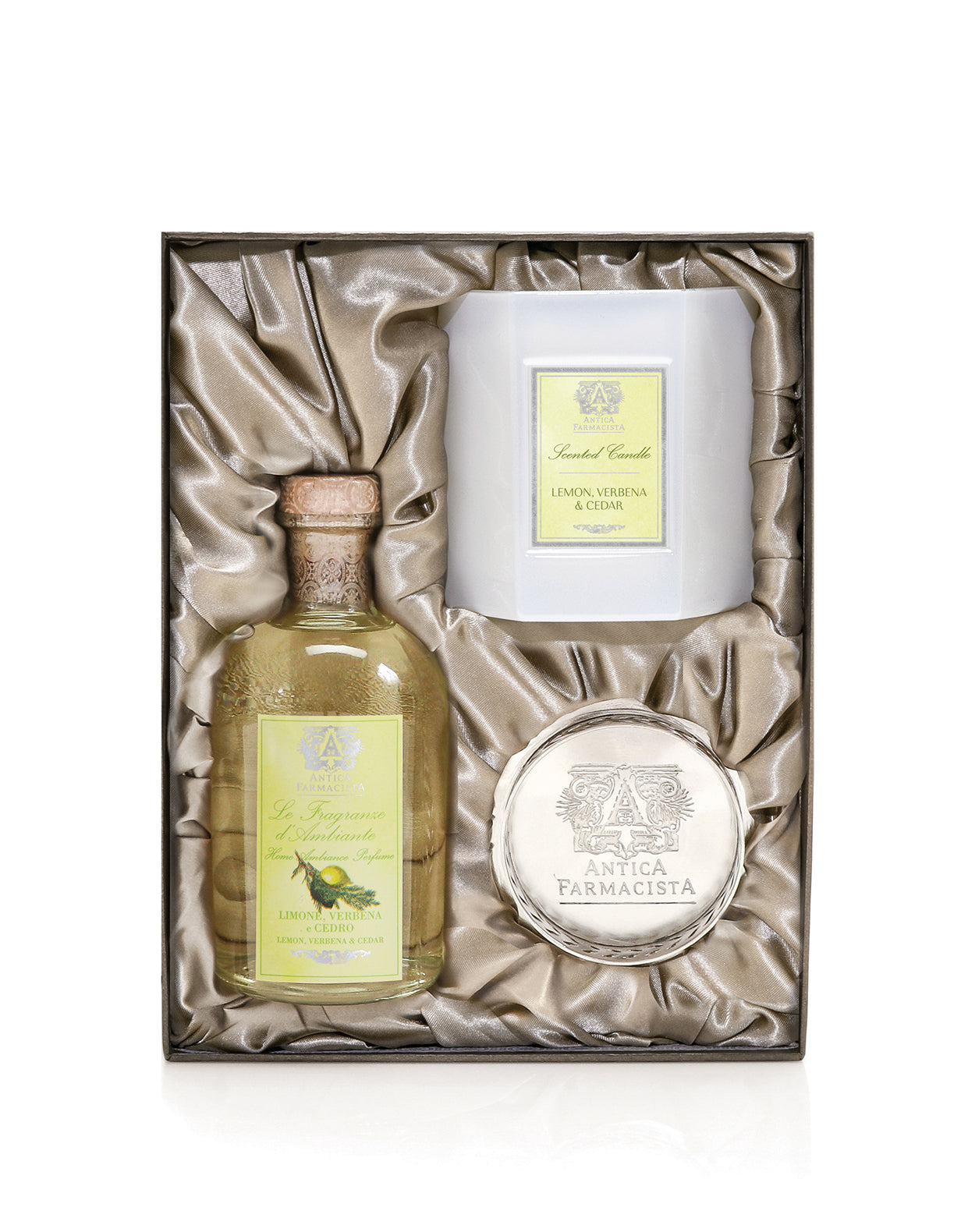 Nickel Home Ambiance Gift Set: Lemon, Verbena & Cedar
