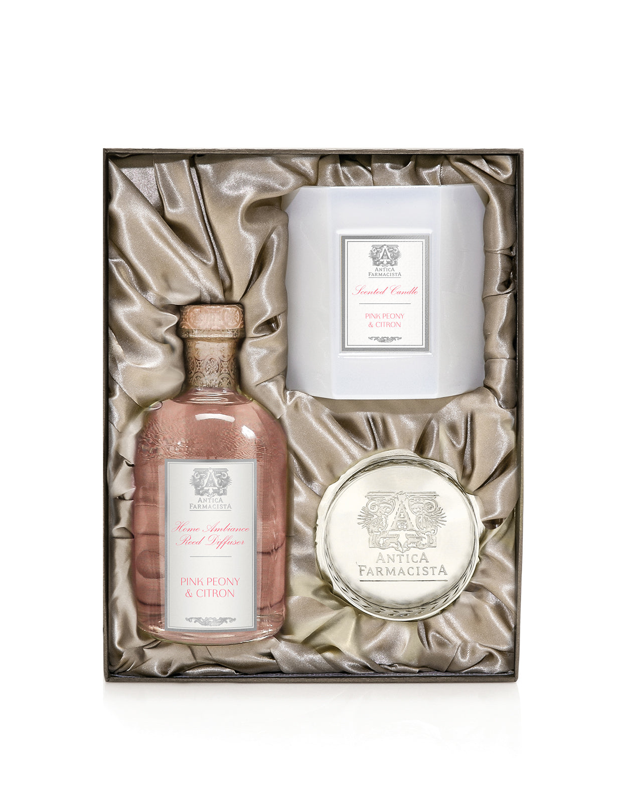 Nickel Home Ambiance Gift Set: Pink Peony & Citron