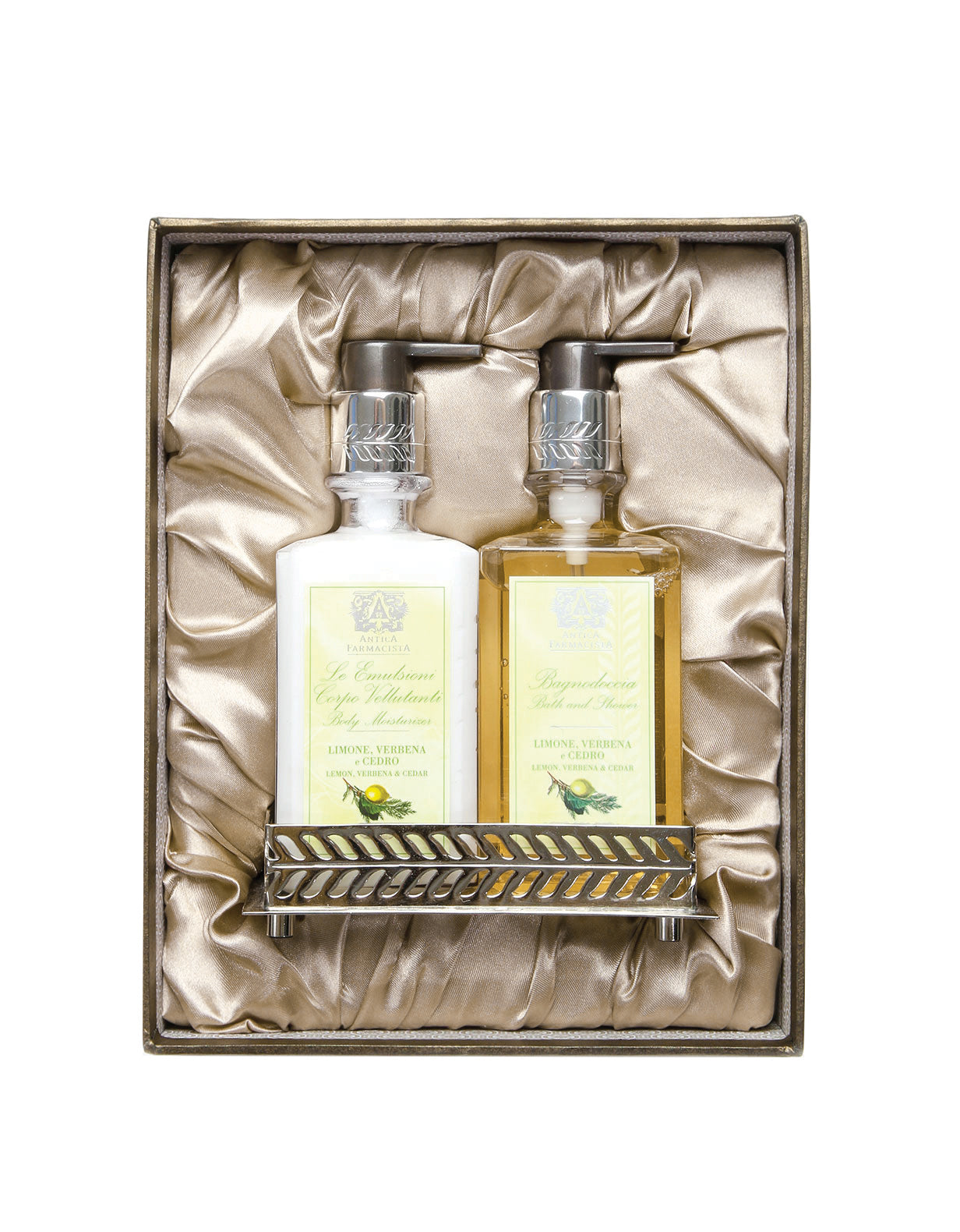 Nickel Bath & Body Gift Set: Lemon, Verbena & Cedar