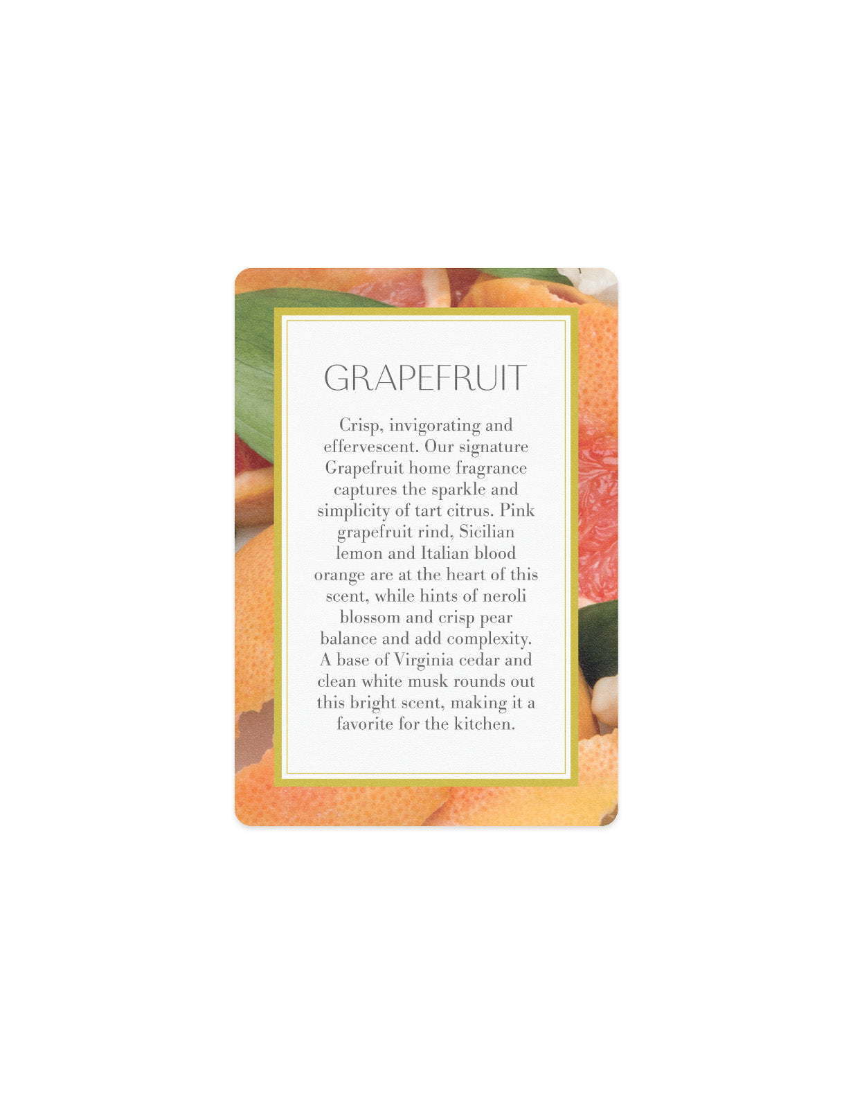 Scented Card - Grapefruit