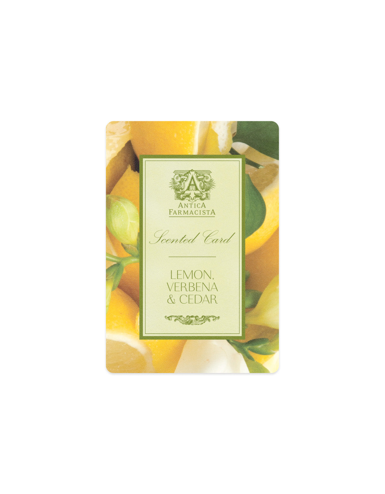 Scented Card - Lemon, Verbena & Cedar